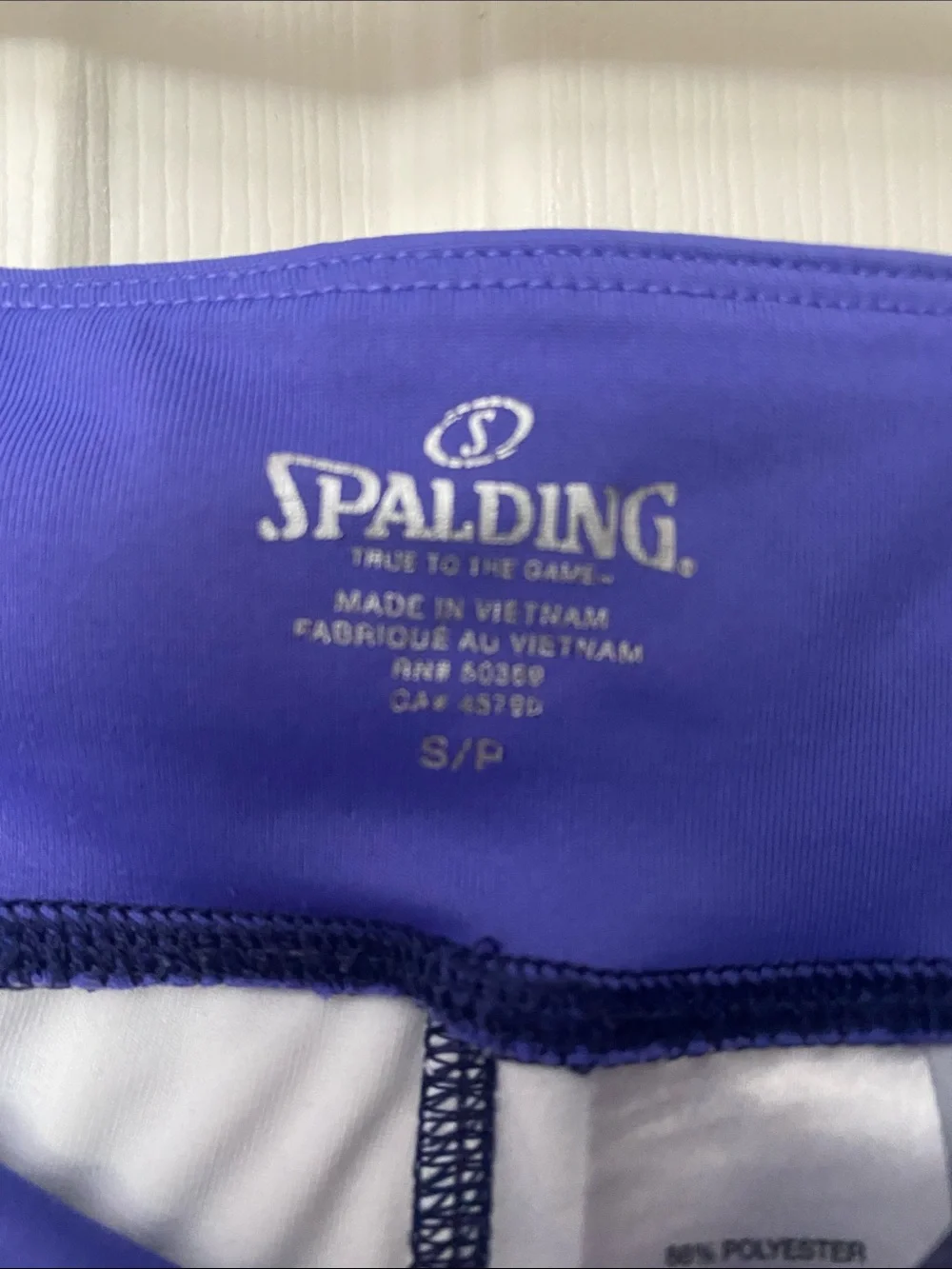 Spalding Girls Navy Multicolor Abstract Capri Leggings